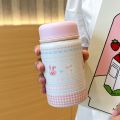 Latest Model Exquisite 380ml Small Tea Cup Water Cup Food Grade Mini Thermos Cup Travel Personalized 316 inner Insulated Thermos Vacuum Flask Outdoor Portable Mini Vacuum Water Bottle.
