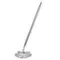 【Aesth Diary Store】Silver Alloy Wedding Guest Pen & Hollow Round Pen Holder Set for Engagement Shower--Silver.