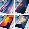 Cross-border sunset landscape print mouse pad oversized corporate advertising mouse pad office writing book. 