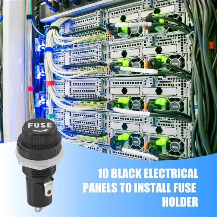 10%20Pcs%20Electrical%20Panel%20Mounted%205%20x%2020mm%20Fuse%20Holder%20-%20Image%206