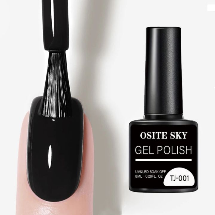 Black White Gel Nail Polish For Manicure LED/UV Gel Varnishes For Nails Art 8ml Semi-permanent Nail Polish Nails Products