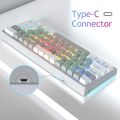 AULA F3261 Type-C Wired Hot Swappable 61 Keys RGB Mechanical Keyboard. 