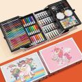 100% ORGINAL145 Colourbox Set -Unicorn Color Box with Multiple Coloring Kit, Professional Drawing Color Pencils, , Water Colors and Acrylict Craft - Multicolor (BIG COLOR SET) Unicorn Design 145 pcs Art set Aluminum Case Painting Pen Stationery Set. 