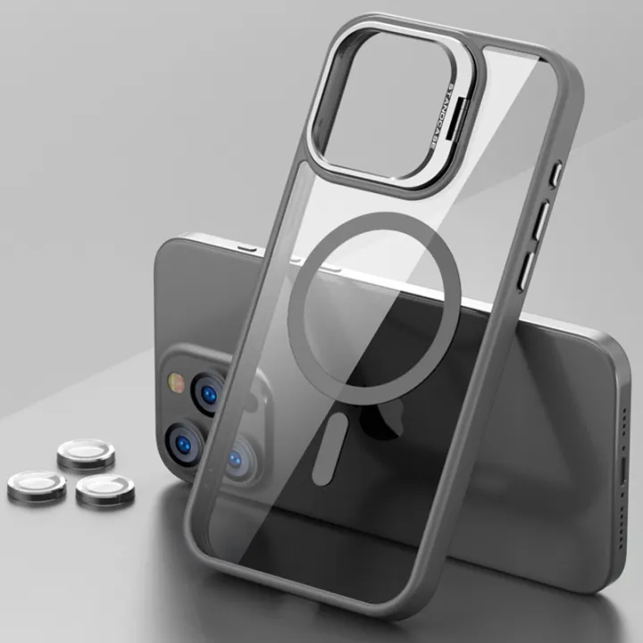 Acrylic%20Phone%20Case%20For%20iPhone%2015%2014%2013%2012%2011%20Pro%20Max%20Plus%20Magnetic%20For%20Magsafe%20Shockproof%20Clear%20Lens%20Standing%20Cover%20-%20Image%206