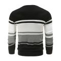 Autumn Cotton Pullover V-neck Men's Sweaters Fashion Solid Color High Quality Slim Sweaters Pullover Men Patchwork Knitwear-black. 