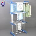 Three Layers Rectangle Collapsible Garment Rack Stand Dryer Of Clothes Hanger. 