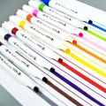 48 Color Dual Tip Whiteboard Permanent Marker Set Anime Student Painting Double-Head Marker Pen. 