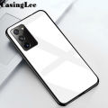 Casinglee For Samsung Galaxy S20 Plus case Glass silicon Full Protection Tempered Glass Back cover for Samsung S20 Plus Phone cases For girls and Boys. 