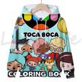Kids Cartoon Clothes Toca Life World Hoodies Casual Pullover Children Coat Boys Outerwear Autumn Toca Boca Sweatshirt for Girls.