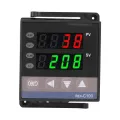 Digital PID Temperature Controller, REX-C100 Thermostat Temperature Controller Regulator, 100-240 V, Relay Output, 1500VAC, 14 Bit. 