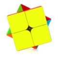 2x2 Rubiks Cube - High Speed Cube 50mm Qube Series Jelly Cube Puzzle Toys Children Education Gifts Stickerless. 