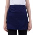 Women Kitchen Restaurant Waist Apron Solid Color Half Short Apron Adjusted With Pockets Pen Loops for Server Waiter Waitress.