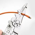 New 9 in 1 Wire Stripper Wire Cutting Pliers Stainless Steel Wire Stripping Pliers Automatic Wire Stripper Adjustable Multifunctional Crimper Cable Pliers. 