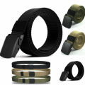 Canvas Belt Waist Belts Black Buckle Belt Unisex Waistband Webbing Belt.