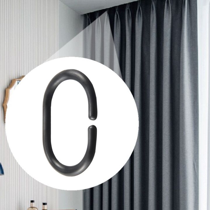 24%20PCS%20Shower%20Curtain%20Rings%20Plastic%20Shower%20Curtain%20Hooks%20for%20Bathroom%20Shower%20Rod%20-%20Image%203