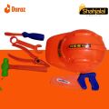 Construction helmet set Helmet set toys Mechanic Set with Helmet Multicolor. 