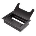 1pics 3by 3in Aluminum Alloy Rectangular Desk Cable Grommets Wire Hole Cover Cable Outlet Port Surface Table Cable Hole Furniture Hardware.