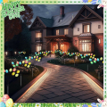 2 Pack 10LED Easter Eggs for Easter Decorations,Easter Decor Garden Lights Decorative Solar Lights,Dinosaur Eggs Lights Easy to Use.