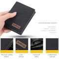 baellerry Korean version multi-card zipper canvas wallet fashion horizontal open wallet men's short wallet. 