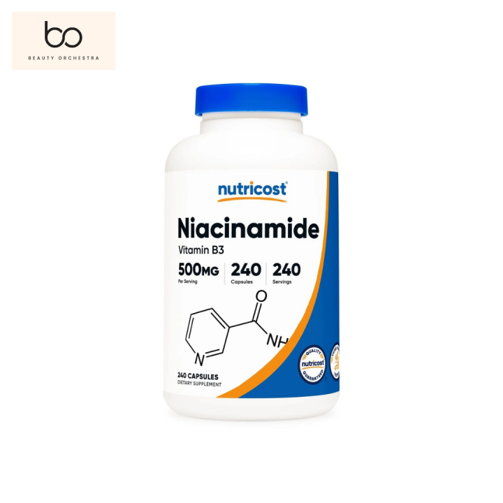 Nutricost Vitamin B3 Niacinamide 500mg - 240 Capsules