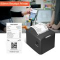 80mm Thermal Receipt Printer with Auto Cutter, USB & LAN Connectivity, High-Speed 220mm/s Direct Thermal Printing for Retail Stores, Supermarkets, Restaurants | Compatible with Windows, Linux, MacOS, and Android. 