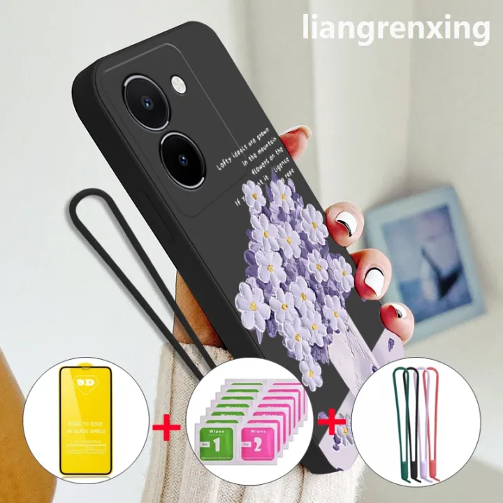 %5BFree%20tempered%20glass%5D%20casing%20Vivo%20Y36%204G%20Vivo%20y27s%20Vivo%20Y36%205G%202023%20phone%20case%20softcase%20liquid%20silicone%20shockproof%20bumper%20cover%20new%20design%20cartoon%20oil%20painting%20flowers%20ytmyhh02%20-%20Image%203