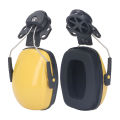 1 Pair Safety Helmet Ear Muff Noise Reduction Helmet Hard Hat Hearing Protection Earmuff for Construction Site. 
