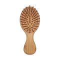MIni Anti-Static Wood Hair Brush with Extendable Comb Design for Healthy Scalp Care.