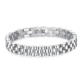 High Quality Stainless Steel Mens Jewelry Silver Black Gold Link Chain Bracelet Fashion Watch Band Bracelets for Men Women. 