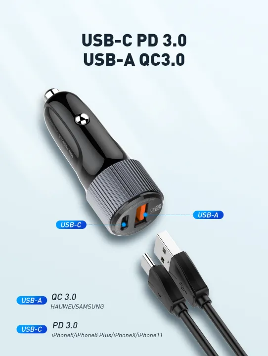 LDNIO%2036W%20Fast%20Car%20Charger,%20Type-C%20&%20USB-A%20Charging%20Port,%20USB%20Car%20Charger%20with%20USB-A%20to%20Type-C%20Cable%20-%20Image%207