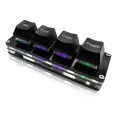 Mini 4-Key Select All Cut Copy Paste Macro Pad Ctrl A X C V Shortcut One Handed Keyboard RGB Gaming Mechanical Keyboard OSU Key. 