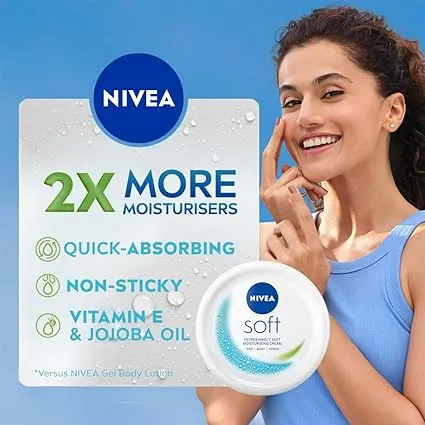 NIVEA%20Soft%20Light%20Moisturising%20Cream%20200ml%20For%20Face%20Body%20Hands%20-%20Image%204