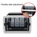 S-300 Shipping Receiving Self-Inking Diy Date Stamp Mini Date Diy Stamp Self-Inking Scrapbooking Stationery Stamp Rolling Wheel.