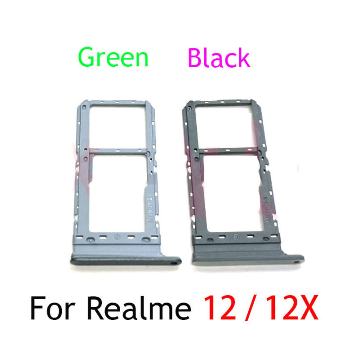 Realme 12/12x Sim Tray Micro SD Card Slot with Sim Ejector Pin Replacement Part
