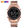 Skmei men digital watch sports fashion stainless steel multifunction waterproof wristwatches 1611.