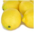 Durable Fake Fruit Home House Kitchen Party Decoration Artificial Lifelike Simulation Yellow Lemon 10pcs Set. 