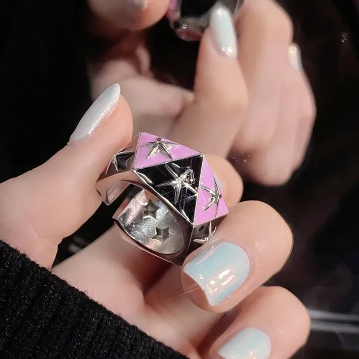 Y2K%20Enamel%20Drop%20Oil%20Love%20Heart%20Colorful%20Rings%20For%20Women%20Girls%20Korean%20Fashion%20Cute%20Aesthetic%20Pink%20Ring%20Jewelry%20Accessories%20-%20Image%205