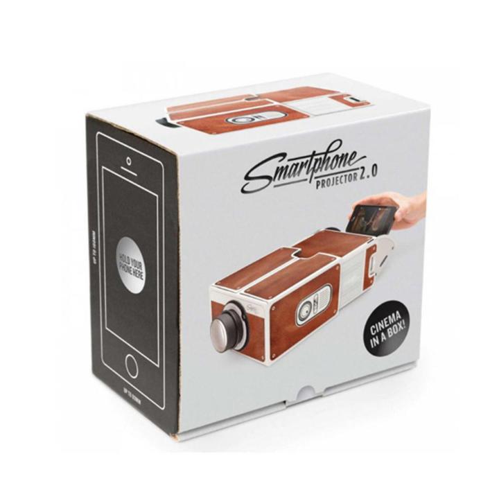 Portable DIY Mini Cardboard Phone Projector Can Project a Video/Movie 2.0 Phone Projector
