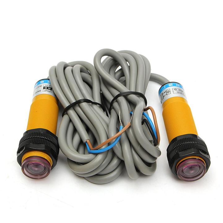 2pcs%20DC%2012V-24V%20Through%20Beam%20PNP%20NO%205m%20Photoelectric%20Sensor%20Switch%20Photoswitch%20-%20Image%203