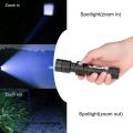 Usb Rechargeable Zoom Torch T6 LED Hand Lamp 18650 Battery Flash Light Use For Camping Hiking Checking. 