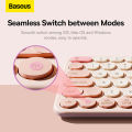 Baseus K01A Creator Wireless Multi-Device Keyboard for Windows, Apple iOS, Apple TV android or Chrome, Bluetooth, Compact Space-Saving Design, PC/Mac/Laptop/Smartphone/Tablet. 
