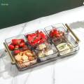 Rectangle Tray Serving Tray with Handles Vanity Tray Clear Acrylic Tray Decorative Tray for Ottoman Countertop All Occasions Dresser Kitchen. 