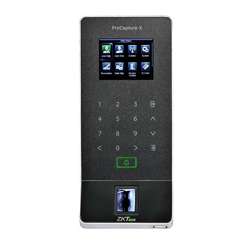 ZKTeco ProCapture-X Fingerprint Standalone Time Attendance and Access Control Terminal