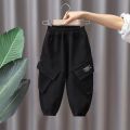 Spring and Autumn Kids Boys Pants 2024 New style Children's Handsome Cargo pants Cotton Boys Baby Casual Pants 2-8Y. 