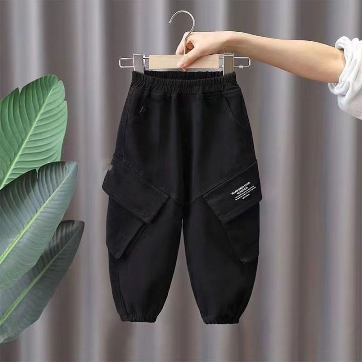 Spring%20and%20Autumn%20Kids%20Boys%20Pants%202024%20New%20style%20Children's%20Handsome%20Cargo%20pants%20Cotton%20Boys%20Baby%20Casual%20Pants%202-8Y%20-%20Image%202