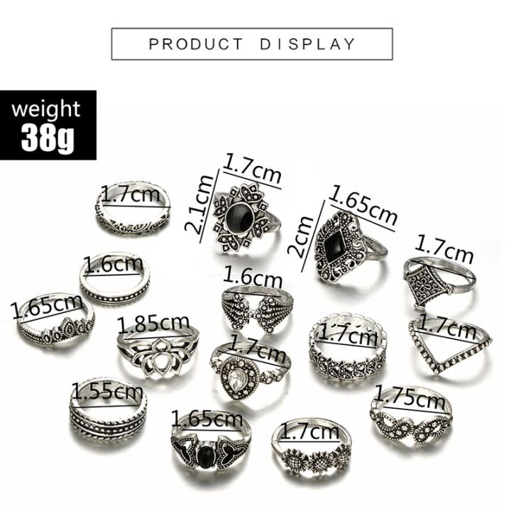 Hypoallergenic%20Alloy%20&%20Silver/Gold%20Plated%2015-Piece%20Vintage%20&%20Minimalist%20Stackable%20Ring%20Set%20%E2%80%93%20Stylish%20Jewellery%20for%20Women%20and%20Girls%20-%20Image%209