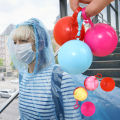1/5PCS Portable Raincoat Disposable Raincoat Ball Rainwear Biker Waterproof Emergency Rain Poncho Cape With Keyring. 