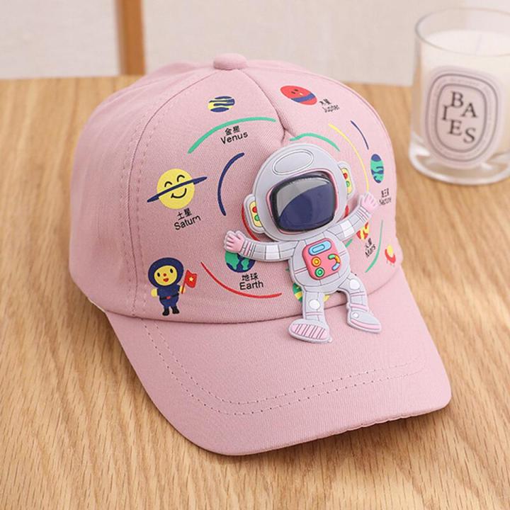 Baby Boy Girl Baseball Cap Astronaut Sports Hat for Toddler Kids Novel Fancy Space Headwear Adjustable 1-5 Years