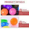 ♚ 50 Pcs Plastic Colored Festival Balls Plastic Fillable Balls Printed Pong Balls Gumball Machine Balls Lottery Balls Plastic Lottery Balls Party Game Balls.