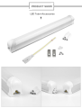 T8 Tube Light For Bedroom Garden Outside Solar Light  Ultra Bright DC 12V LED. 